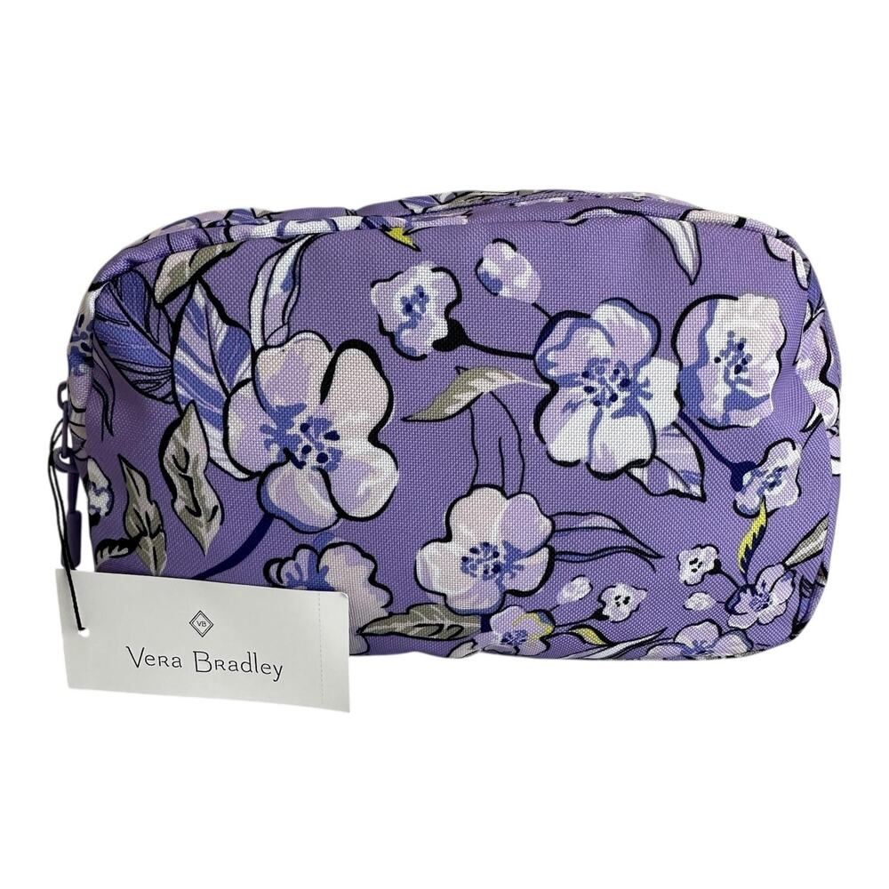 Vera Bradley Lighten Up Wild Roses Lavender Essential Belt Bag Fanny Pack NWT